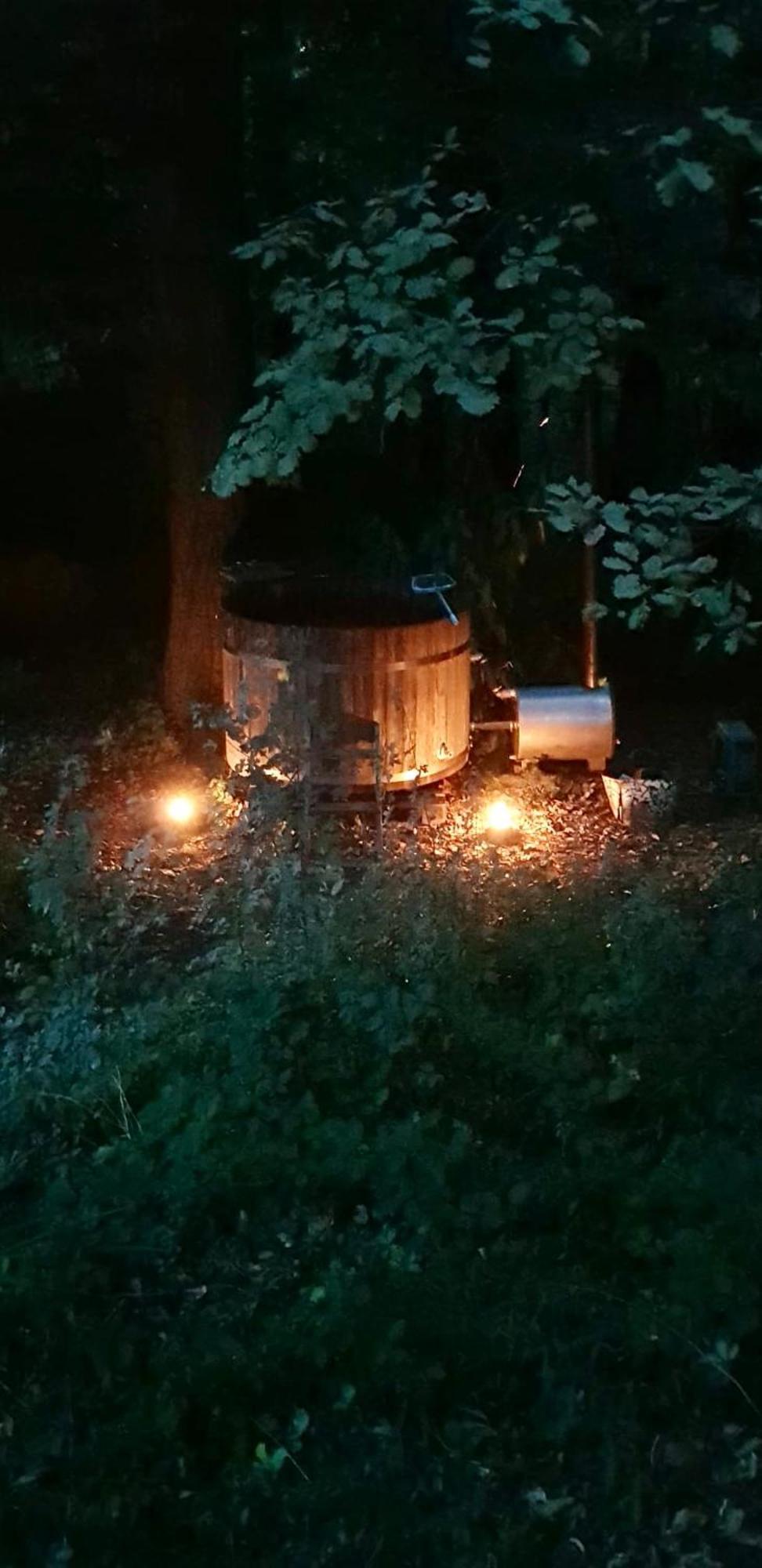 Blockhaus Chalet Mit Beheizbarem Badefass Und Infrarotsauna Auf Der Terrasse Oberschützen 외부 사진